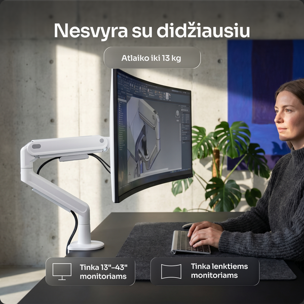 Monitoriaus laikiklis OmniARM PRO