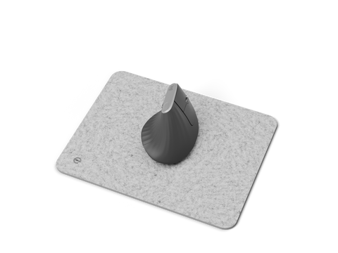 Pelės kilimėlis ERGONIX MousePad, 28 × 22 cm, šviesiai pilkas