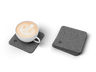 Puodelių padėkliukai ERGONIX CupPad, 4 vnt., 9,5 × 9,5 cm, tamsiai pilki